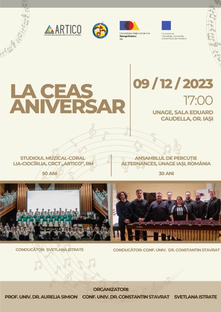 Recital aniversar, in data de 09 Decembrie 2023 la Iași! Vezi programul!
