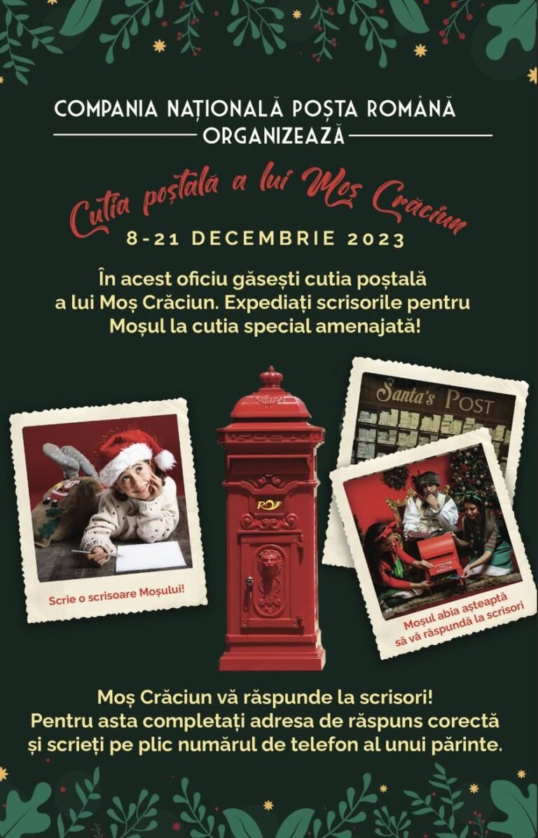 Poșta Română ajută copiii să îi scrie Moșului!
