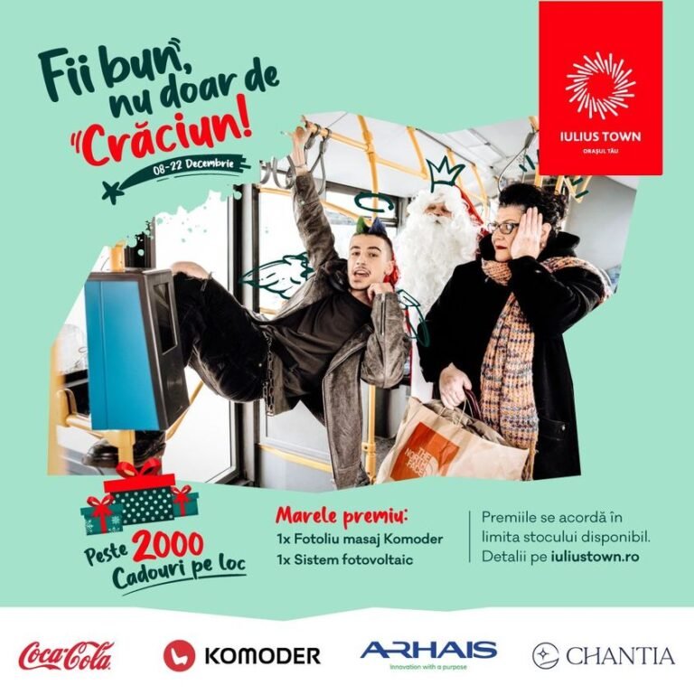 Iulius Town din Timișoara premiază cumpărăturile!