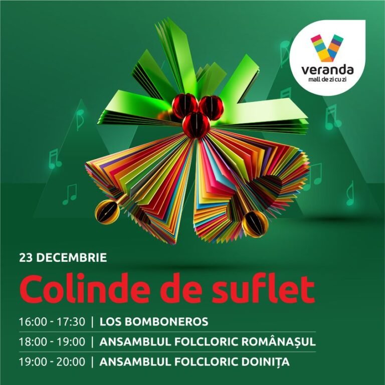 Colinde la Veranda Mall pe 23 decembrie!