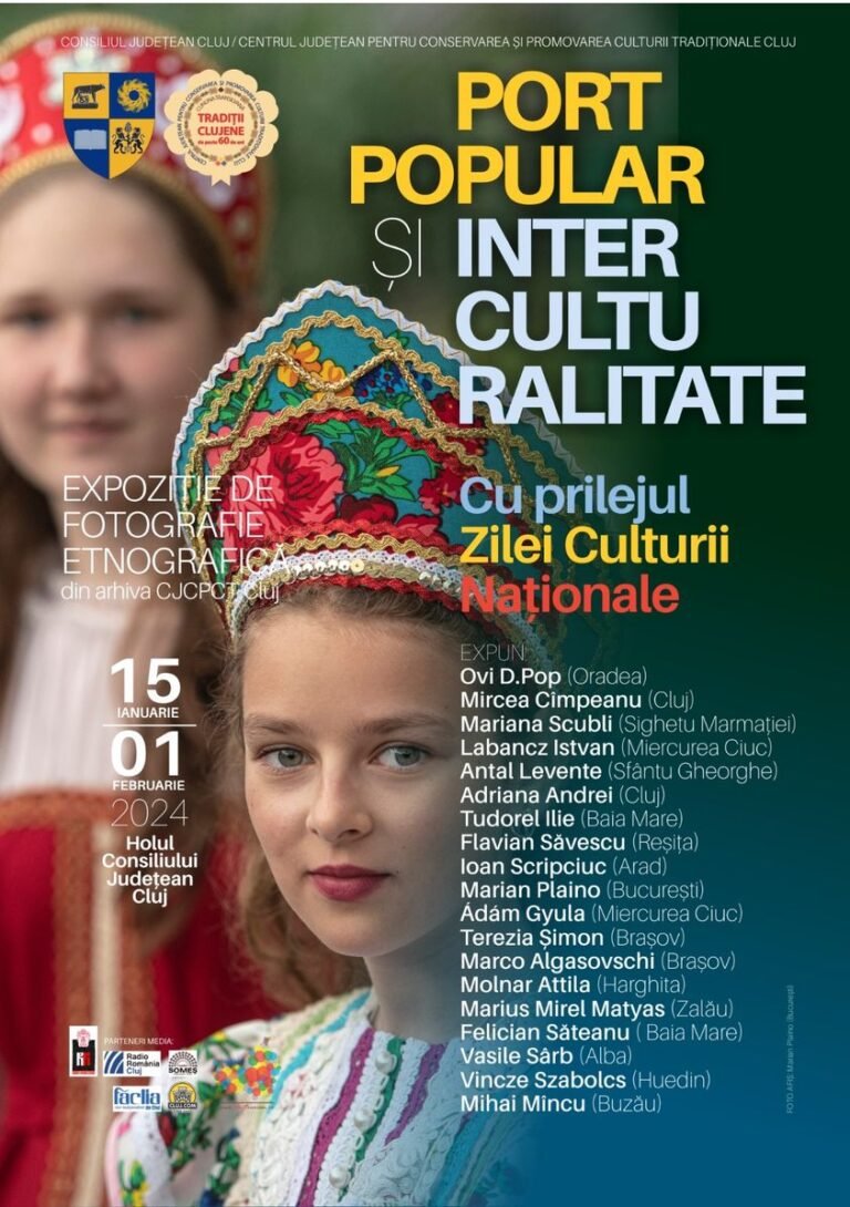 Expoziție de fotografie etnografică „Port popular și interculturalitate la Cluj! Vezi programul!
