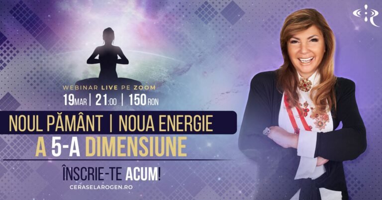 Cerasela Rogen, nou eveniment on-line! Vezi tematica și programul!