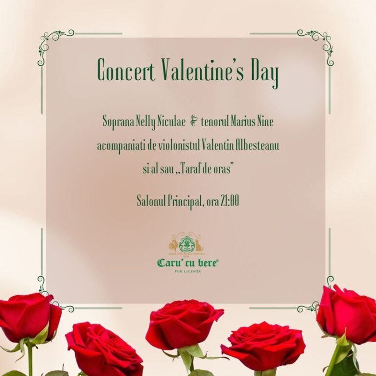 14 Februarie la Caru cu Bere! Vezi programul!