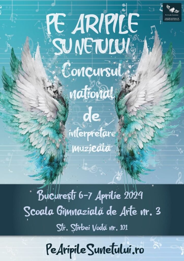 Te poți înscrie la Concursul „Pe Aripile Sunetului” până pe 31 martie!