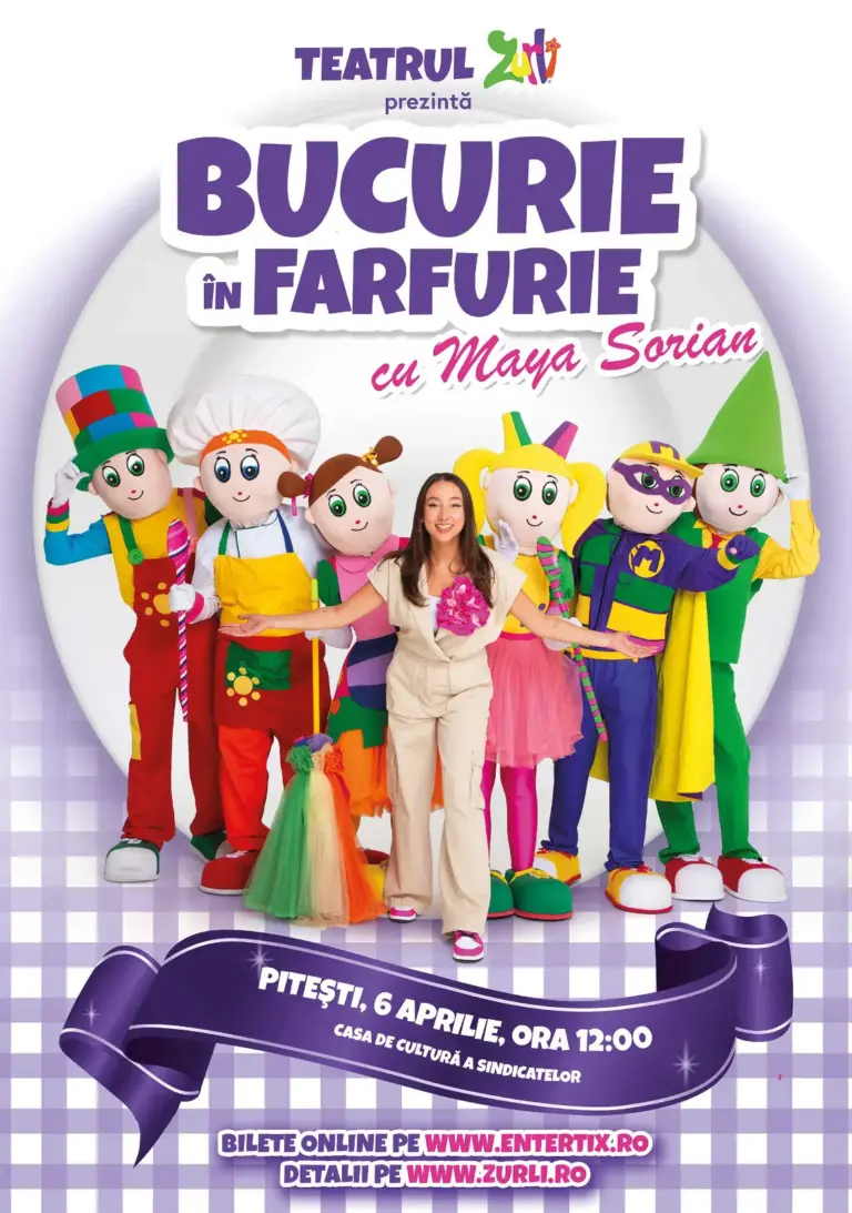 „Bucurie în farfurie” la Pitești, mâine de la ora 12! Ți-ai luat bilet?