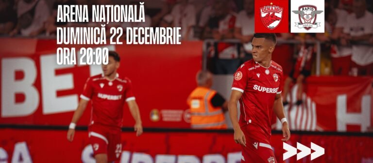 Derby-ul zilei: Dinamo București vs. Rapid București – Toate detaliile confruntării din Superligă