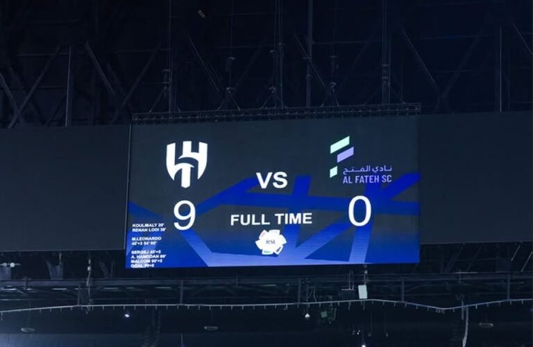 Scor record în Arabia Saudită: Al-Hilal învinge cu 9-0 pe Al-Fateh într-un meci istoric