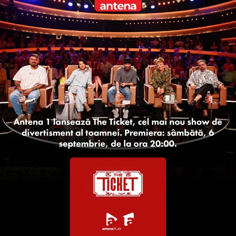Antena 1 aduce „The Ticket”: show cu premii uriașe de 100.000 de euro și scandaluri live între jurați și public!