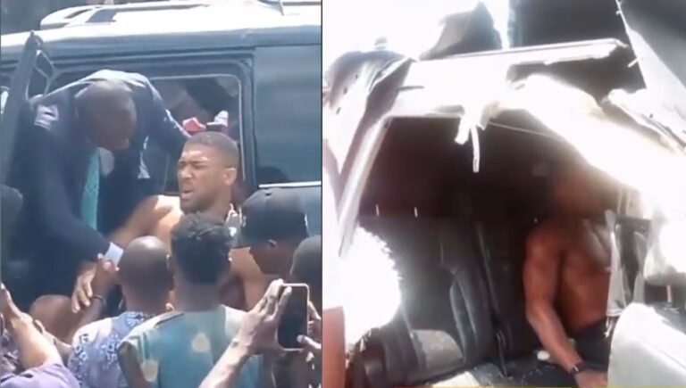 Anthony Joshua, implicat într-un accident șocant cu doi morți! Primele imagini de la fața locului
