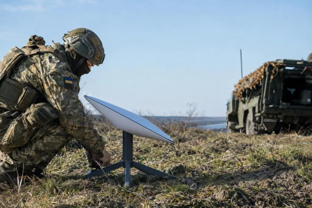 Ucraina a folosit Starlink comercial pentru operațiuni militare, scrie The Atlantic